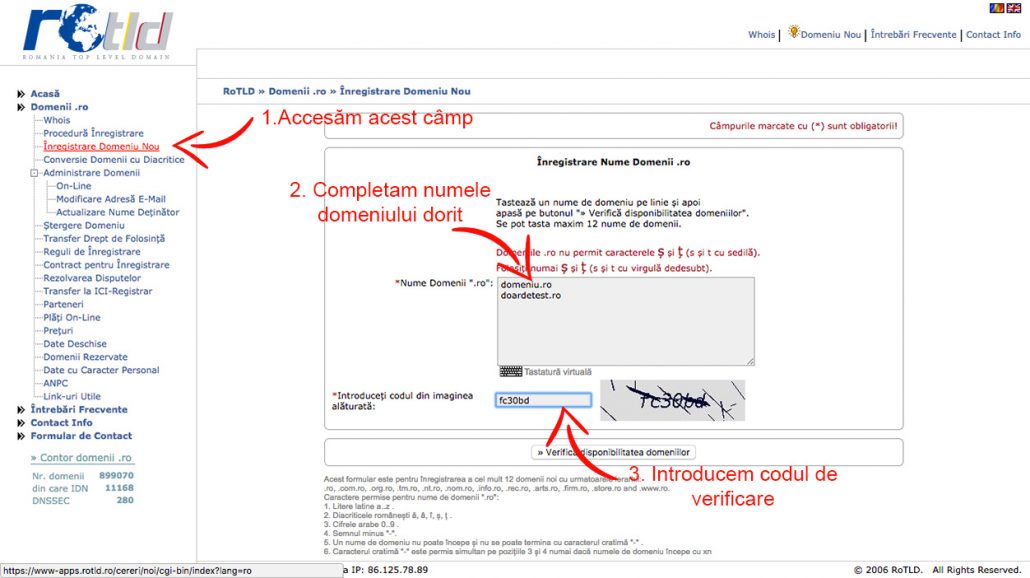 Controlul numelui de domeniu: setarea și administrarea unui domeniu .ro