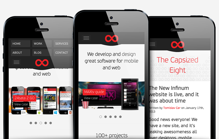 Site adaptabil pe tableta si mobil