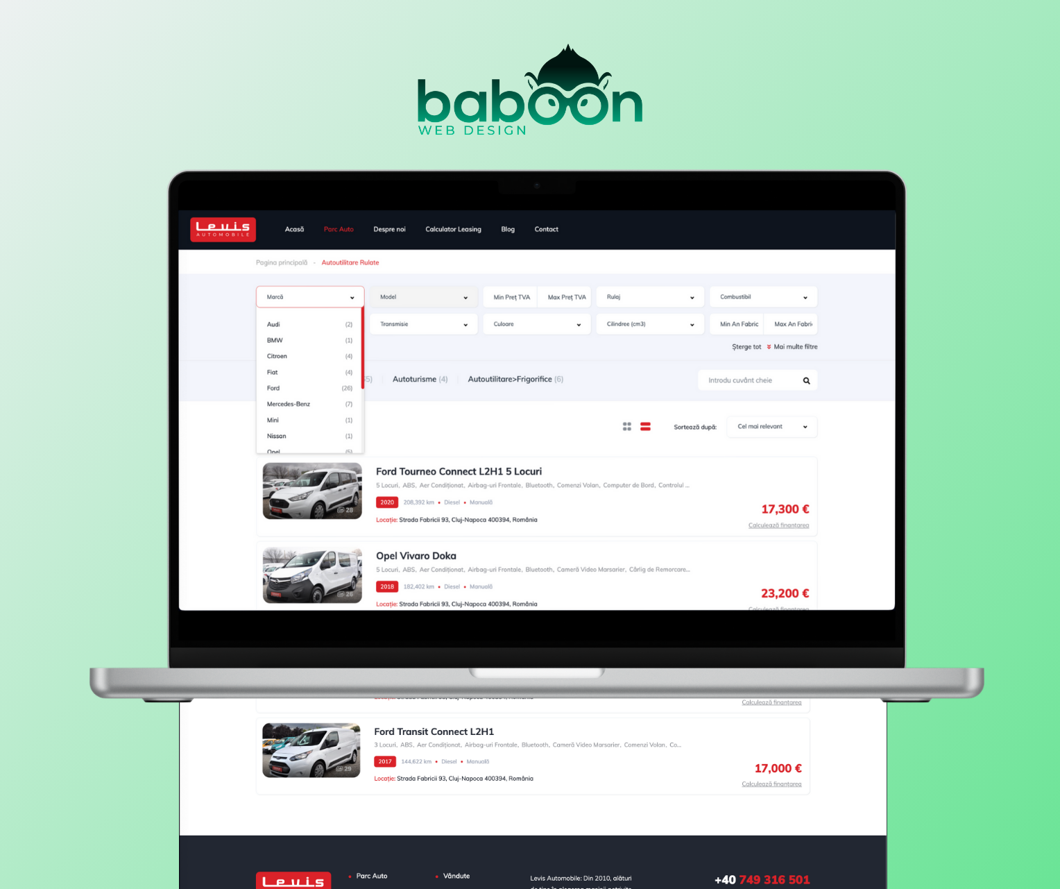 Levis Automobile – Integrările web din spatele unei afaceri de succes